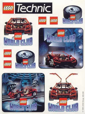 Sticker Sheet, LEGO World Club - Technic Sheet (928.438)