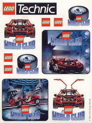 Sticker Sheet, LEGO World Club - Technic Sheet (928.438)