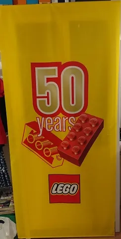 Display Flag Cloth, LEGO 50 Year Anniversary Logo