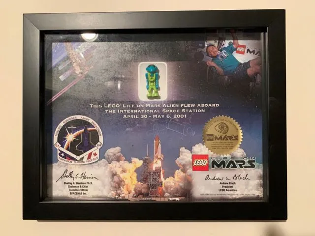 Framed Minifigure Life on Mars (LoM) Altair International Space Station Passenger with Certificate of Authenticity