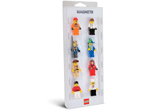 Magnet Set, Minifigures Assorted Themes (8) #1 blister pack