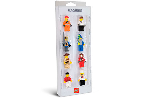 Magnet Set, Minifigures Assorted Themes (8) #1 blister pack