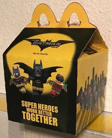 McDonalds Happy Meal Box, The LEGO Batman Movie Pattern