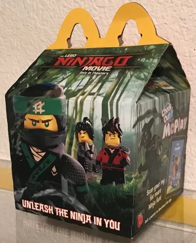 McDonalds Happy Meal Box, The LEGO NINJAGO Movie Pattern