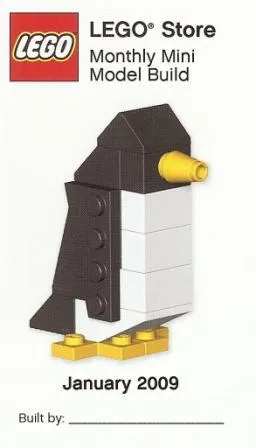 Monthly Mini Model Build Card - 2009 01 January, Penguin