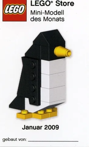 Mini-Modell des Monats-Karte - 2009 01 Januar, Pinguin