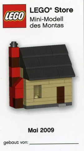 Mini-Modell des Monats-Karte - 2009 05 Mai, Ferienhaus, alternatives Modell