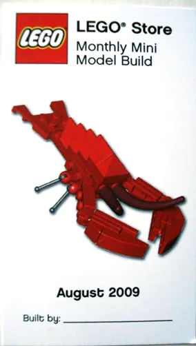 Monthly Mini Model Build Card - 2009 08 August, Lobster