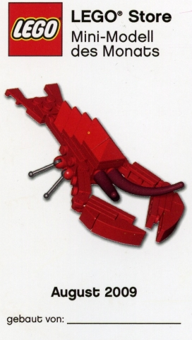 Mini-Modell des Monats-Karte - 2009 08 August, Hummer