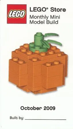 Monthly Mini Model Build Card - 2009 10 October, Pumpkin