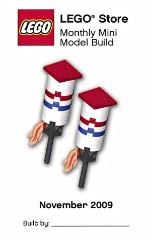 Monthly Mini Model Build Card - 2009 11 November, Fireworks (UK)