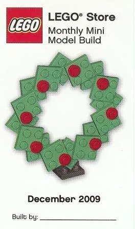 Monthly Mini Model Build Card - 2009 12 December, Wreath