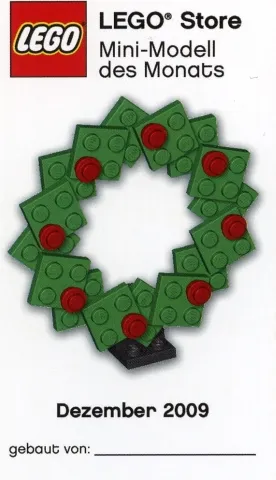 Mini-Modell des Monats-Karte - 2009 12 Dezember, Weihnachtskranz