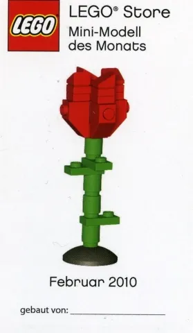 Mini-Modell des Monats-Karte - 2010 02 Februar, Rose