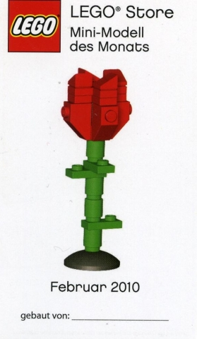 Mini-Modell des Monats-Karte - 2010 02 Februar, Rose