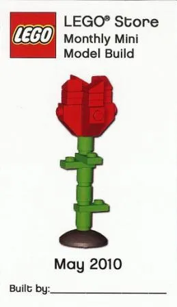 Monthly Mini Model Build Card - 2010 05 May, Rose (US)