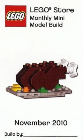 Monthly Mini Model Build Card - 2010 11 November, Thanksgiving Turkey