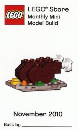 Monthly Mini Model Build Card - 2010 11 November, Thanksgiving Turkey