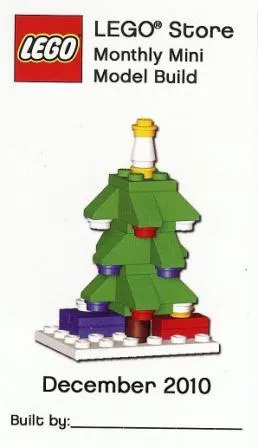 Monthly Mini Model Build Card - 2010 12 December, Christmas Tree