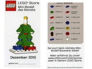 Mini-Modell des Monats-Karte - 2010 12 Dezember, Weihnachtsbaum