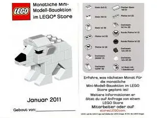 Mini-Modell des Monats-Karte - 2011 01 Januar, Eisbär