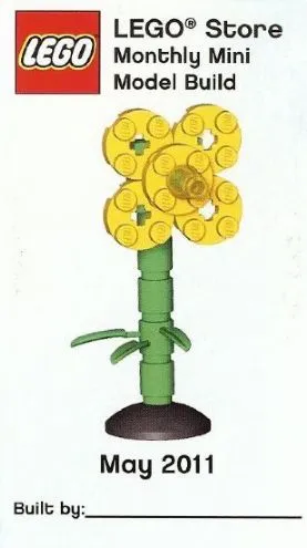 Monthly Mini Model Build Card - 2011 05 May, Flower