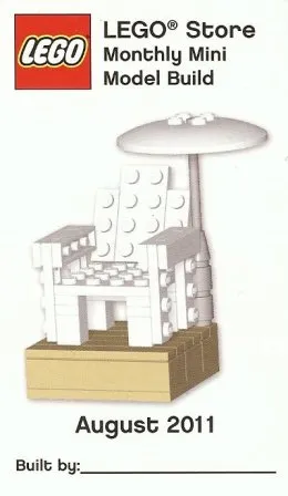 Monthly Mini Model Build Card - 2011 08 August, Beach Chair