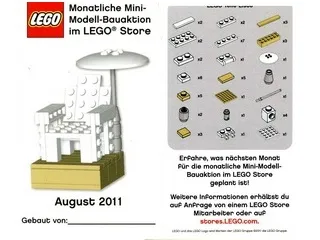 Mini-Modell des Monats-Karte - 2011 08 August, Strandstuhl