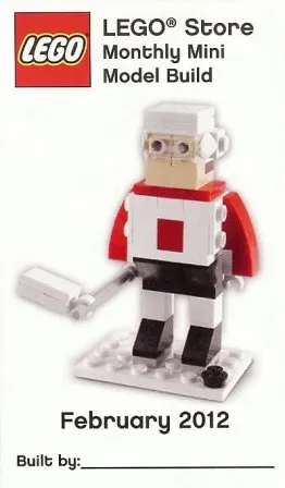 Monthly Mini Model Build Card - 2012 02 February, Hockey Player