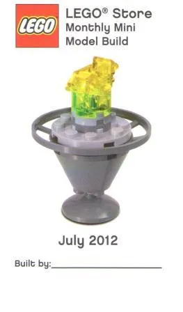 Monthly Mini Model Build Card - 2012 07 July, Torch (Olympic Flame)