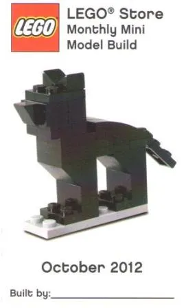 Monthly Mini Model Build Card - 2012 10 October, (Black) Cat