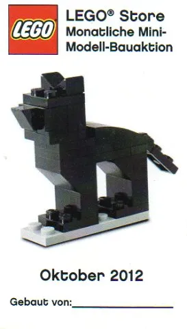 Mini-Modell des Monats-Karte - 2012 10 Oktober, Schwarze Katze