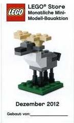 Mini-Modell des Monats-Karte - 2012 12 Dezember, Rentier