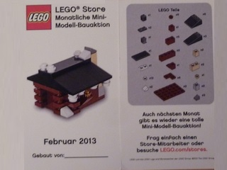 Mini-Modell des Monats-Karte - 2013 02 Februar, Hütte