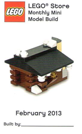 Monthly Mini Model Build Card - 2013 02 February, Cabin (Log)