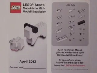 Mini-Modell des Monats-Karte - 2013 04 April, Lamm und Schaf