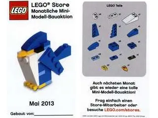 Mini-Modell des Monats-Karte - 2013 05 Mai, Blauer Vogel