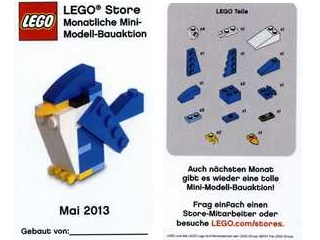Mini-Modell des Monats-Karte - 2013 05 Mai, Blauer Vogel
