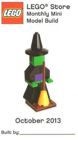 Monthly Mini Model Build Card - 2013 10 October, Witch