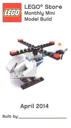 Monthly Mini Model Build Card - 2014 04 April, Helicopter