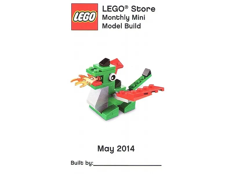 Monthly Mini Model Build Card - 2014 05 May, Dragon