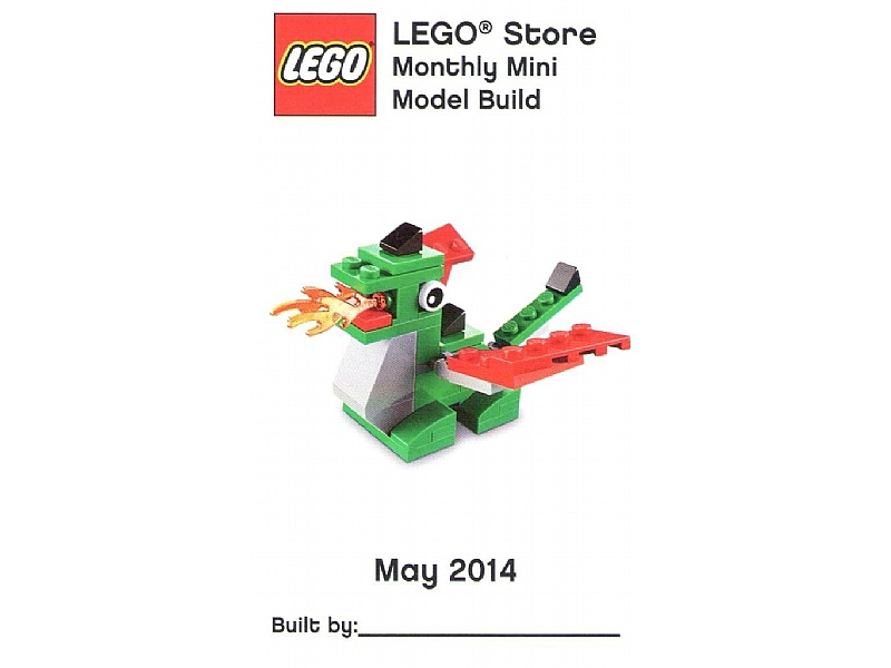 Monthly Mini Model Build Card - 2014 05 May, Dragon