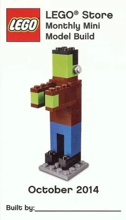 Monthly Mini Model Build Card - 2014 10 October, Monster (Frankenstein)