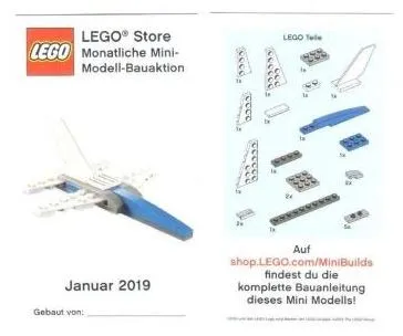 Mini-Modell des Monats-Karte - 2019 01 Januar, Jet Fighter