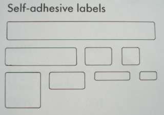 Modulex Label Sheet for 1 x 2 Modulex Tiles