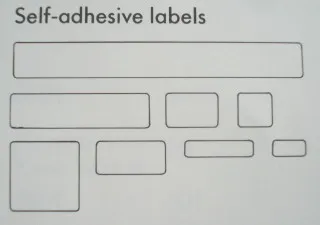 Modulex Label Sheet for 2 x 2 Modulex Tiles