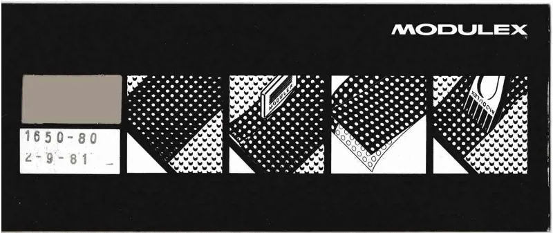 Modulex Sleeve for 20 x 50 perforated foil sheets (Black with Modulex logo and '1650' text)