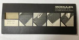 Modulex sleeve for 20 x 50 perforated foil sheets (Black with Modulex logo and ‘Made in Denmark’ and ‘1650’ text)