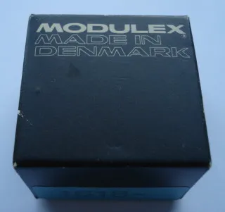 Modulex Storage Box Black 1 x 1 with 'Made in Denmark' (Empty)