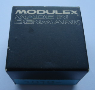 Modulex Storage Box Black 1 x 1 with 'Made in Denmark' (Empty)